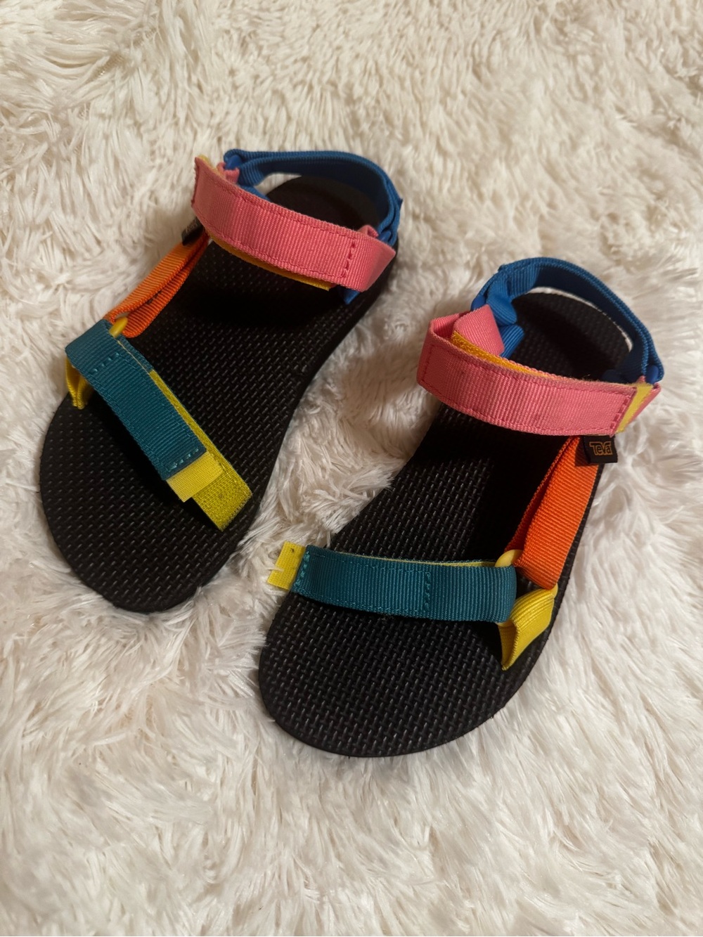 Kids Multi-Color Teva Adventure Sandals - Pink, Blue, Orange & Yellow